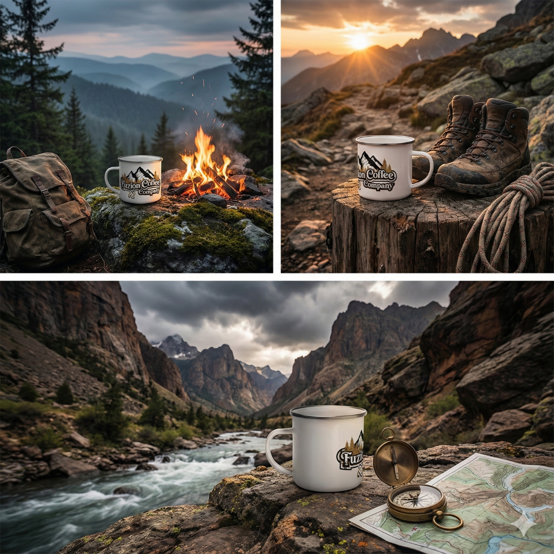 The Summit Scars Enamel Camp Cup