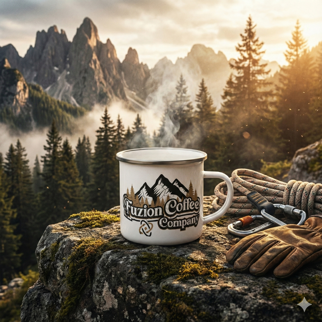 The Summit Scars Enamel Camp Cup