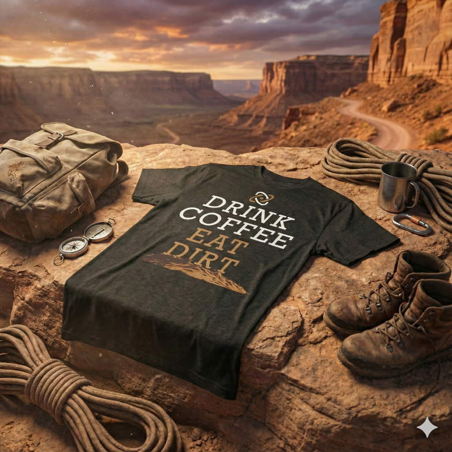 The Grit & Grind Drink Coffee Eat Dirt Tee