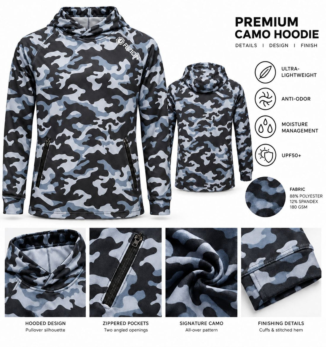Fuzion Hoodie — camo